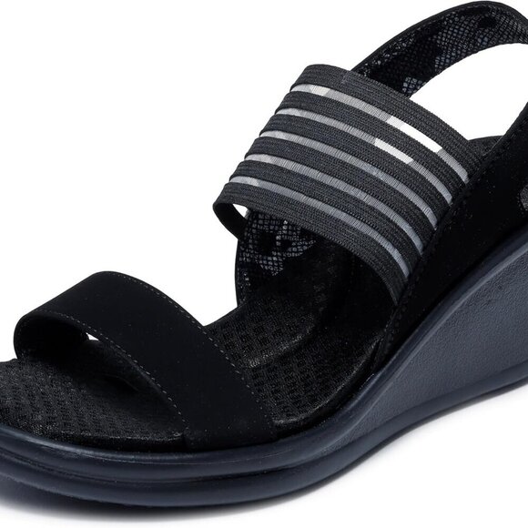 Shoes - Women'sWedge Sandal Textile Synthetic Size 10 Memory Foam Arch Cushion